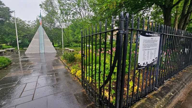 An Dún Cuimhneacháin / National Memorial to Members of the Defence Forces Marker. Click for full size. An Dún Cuimhneacháin / National Memorial to Members of the Defence Forces Marker image. Click for full size.