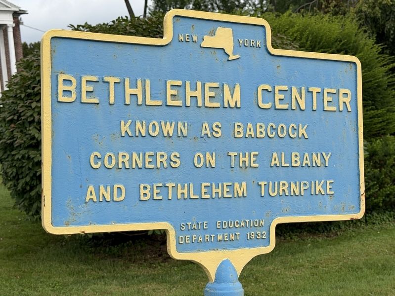 Bethlehem Center Marker. Click for full size. Bethlehem Center Marker image. Click for full size.