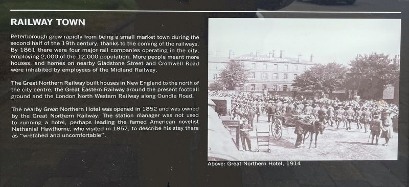 Railway Town Marker. Click for full size. Railway Town Marker image. Click for full size.