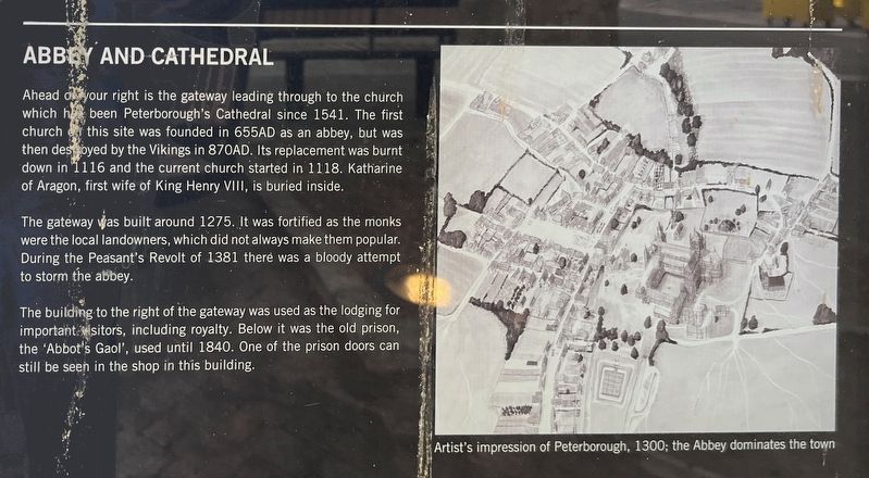 Abbey and Cathedral Marker. Click for full size. Abbey and Cathedral Marker image. Click for full size.