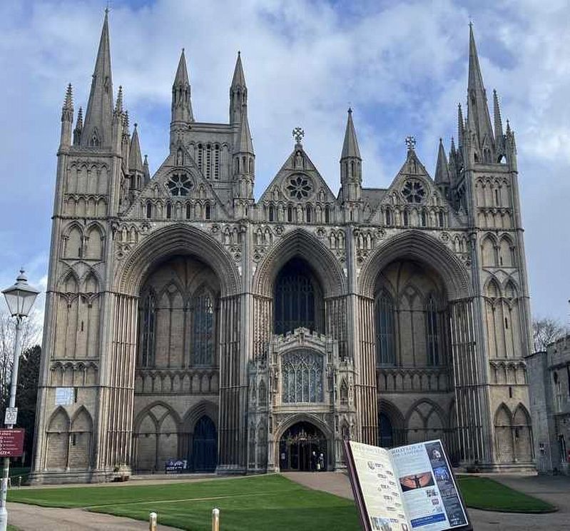 Peterborough Cathedral. Click for full size. Peterborough Cathedral image. Click for full size.