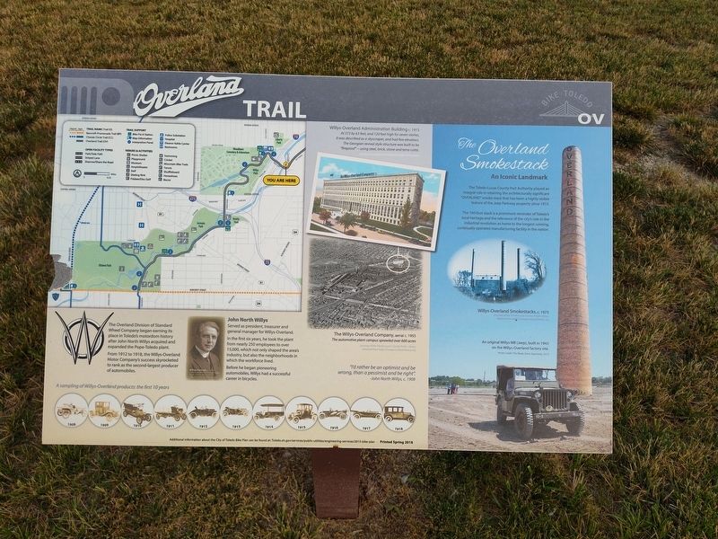 The Overland Smokestack Marker. Click for full size. The Overland Smokestack Marker image. Click for full size.