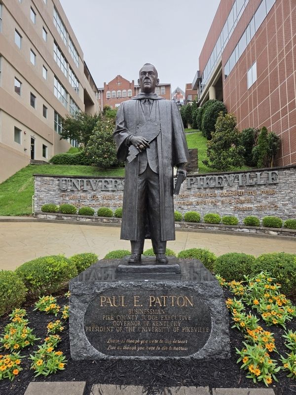 Paul E. Patton Statue at University of Pikeville image. Click for full size.