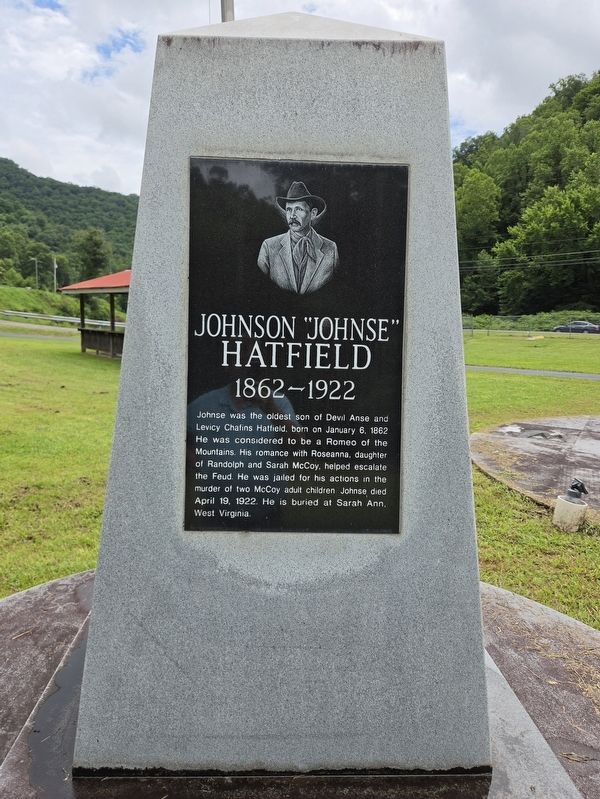 Johnson Hatfield side of the Monument image. Click for full size.