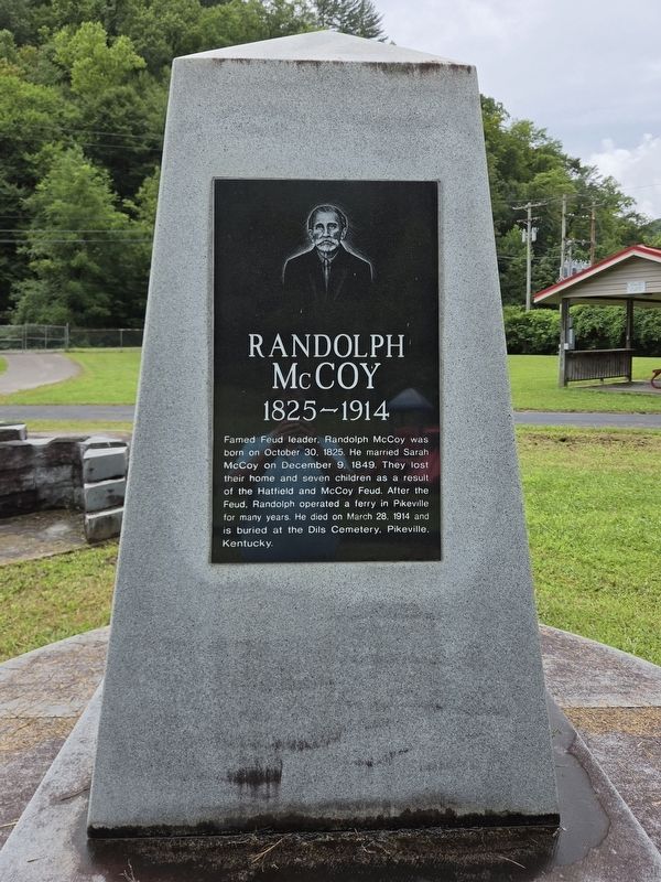 Randolph McCoy side of the Monument image. Click for full size.
