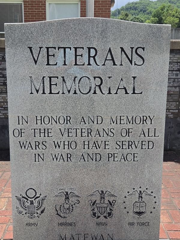 Veterans Memorial Marker. Click for full size. Veterans Memorial Marker image. Click for full size.