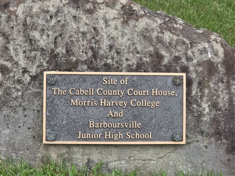 Site of The Cabell County Court House Marker image. Click for full size.