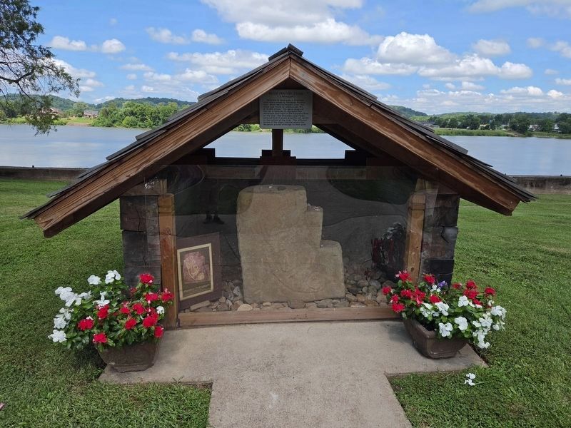 Water Panther Stone is now sheltered and behind plexiglass image. Click for full size.