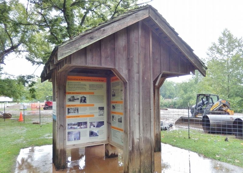 Restoration of the Burfordville Covered Bridge Marker. Click for full size. Restoration of the Burfordville Covered Bridge Marker image. Click for full size.