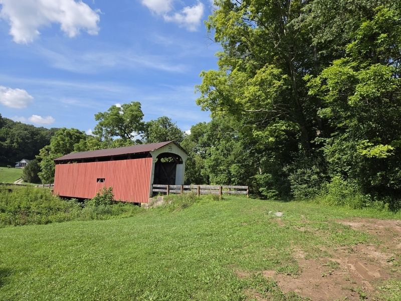 Root Covered Bridge. Click for full size. Root Covered Bridge image. Click for full size.
