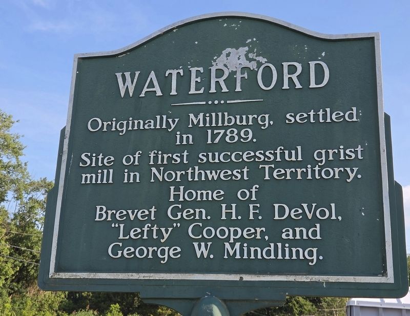 Waterford Marker. Click for full size. Waterford Marker image. Click for full size.