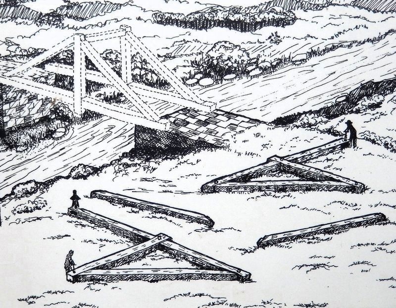 Marker detail: Raising the Sections. Click for full size. Marker detail: Raising the Sections image. Click for full size.
