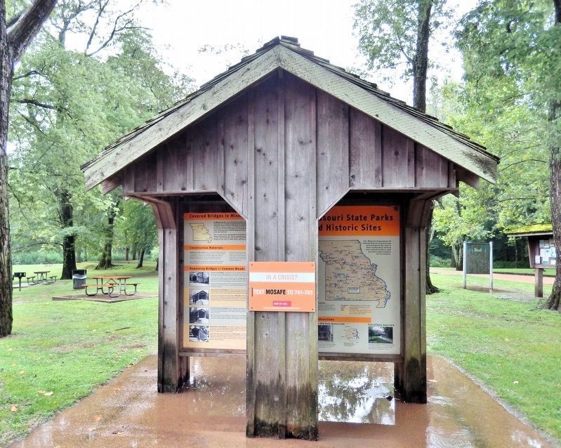 Covered Bridges in Missouri Marker. Click for full size. Covered Bridges in Missouri Marker image. Click for full size.