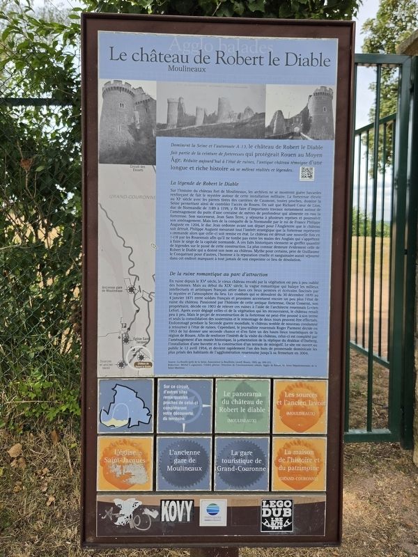 Le ch�teau de Robert le Diable / Robert the Devil�s Castle Marker image. Click for full size.