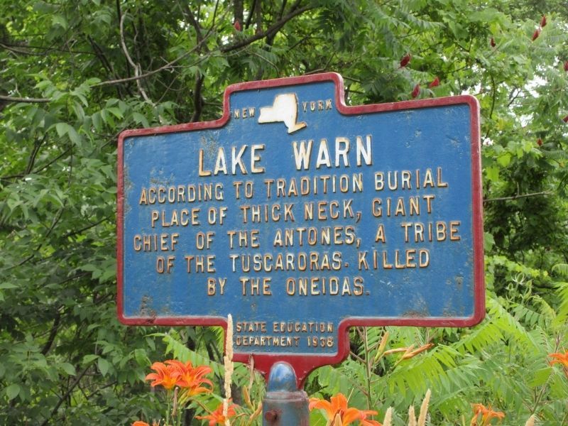 Lake Warn Marker as it looked in October 2022. Click for full size. Lake Warn Marker as it looked in October 2022 image. Click for full size.