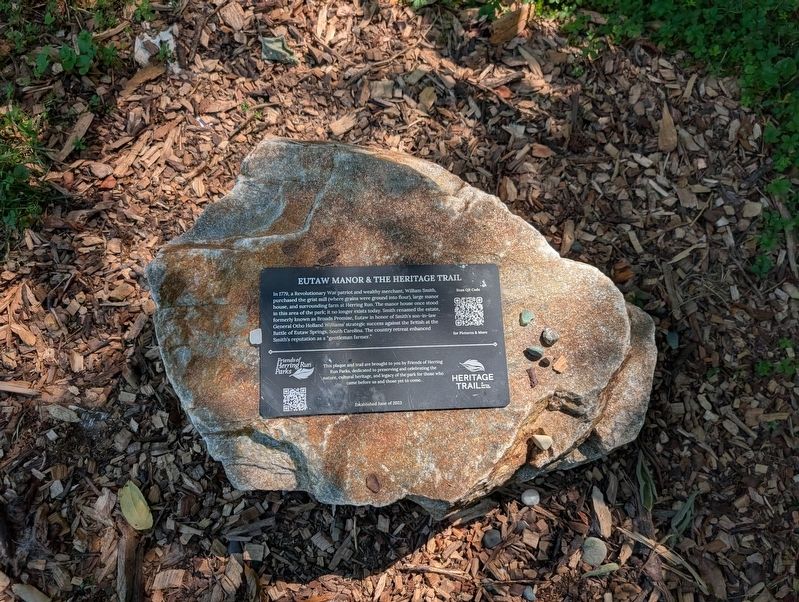Eutaw Manor & the Heritage Trail Marker. Click for full size. Eutaw Manor & the Heritage Trail Marker image. Click for full size.