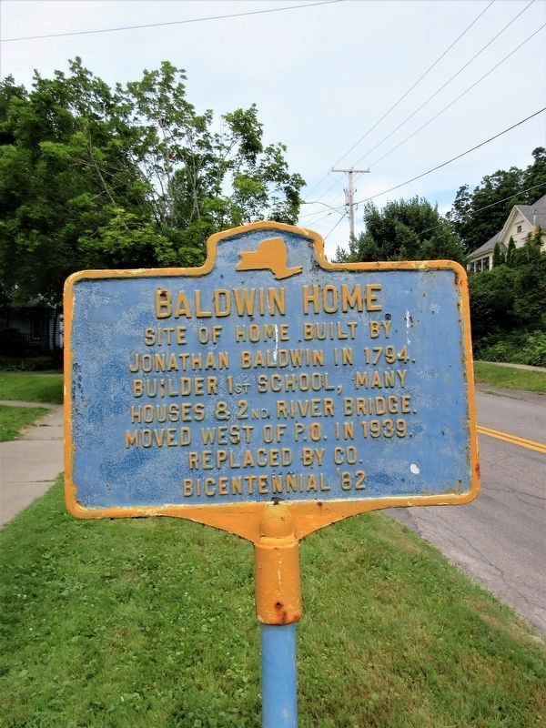 Baldwin Home Marker in October 2022 image. Click for full size.