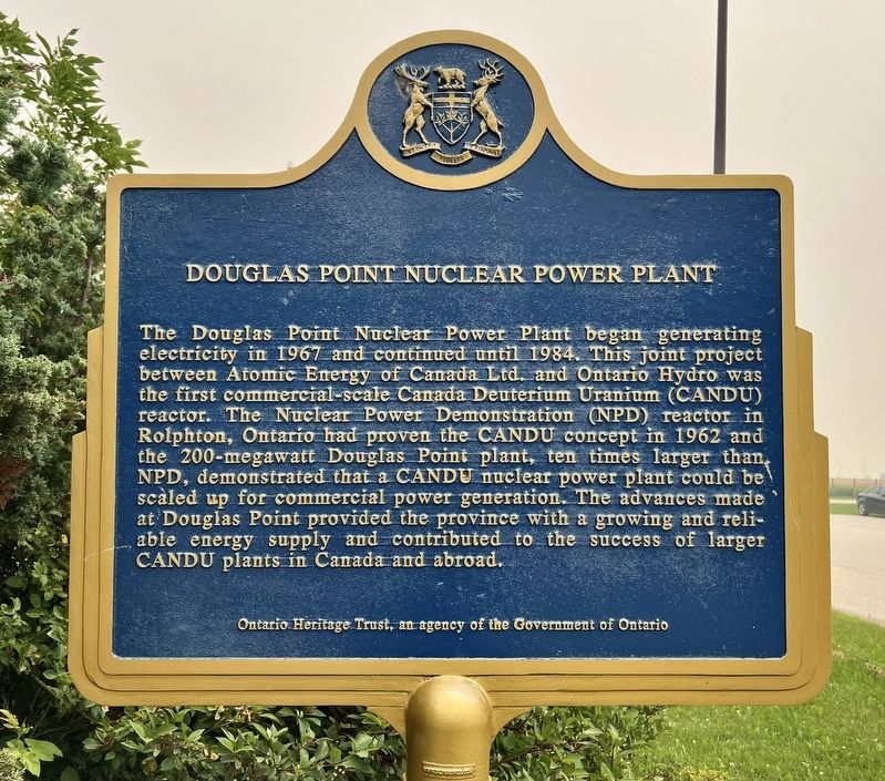 Douglas Point Nuclear Power Plant Marker. Click for full size. Douglas Point Nuclear Power Plant Marker image. Click for full size.