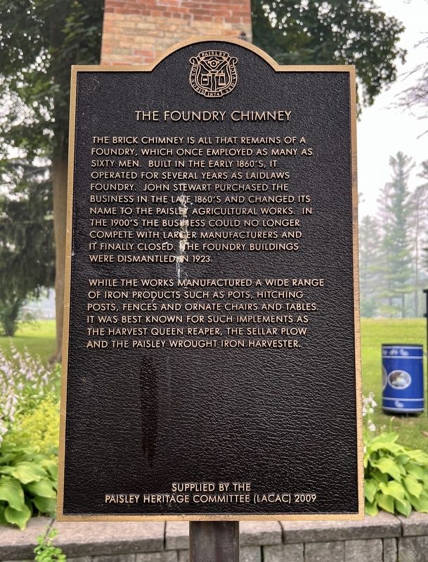 The Foundry Chimney Marker. Click for full size. The Foundry Chimney Marker image. Click for full size.