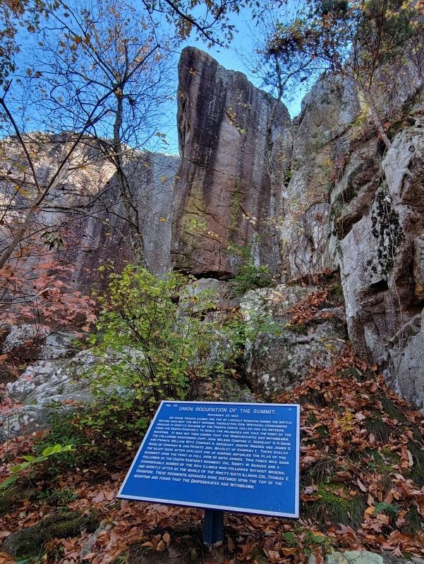 Union Occupation of the Summit Marker. Click for full size. Union Occupation of the Summit Marker image. Click for full size.