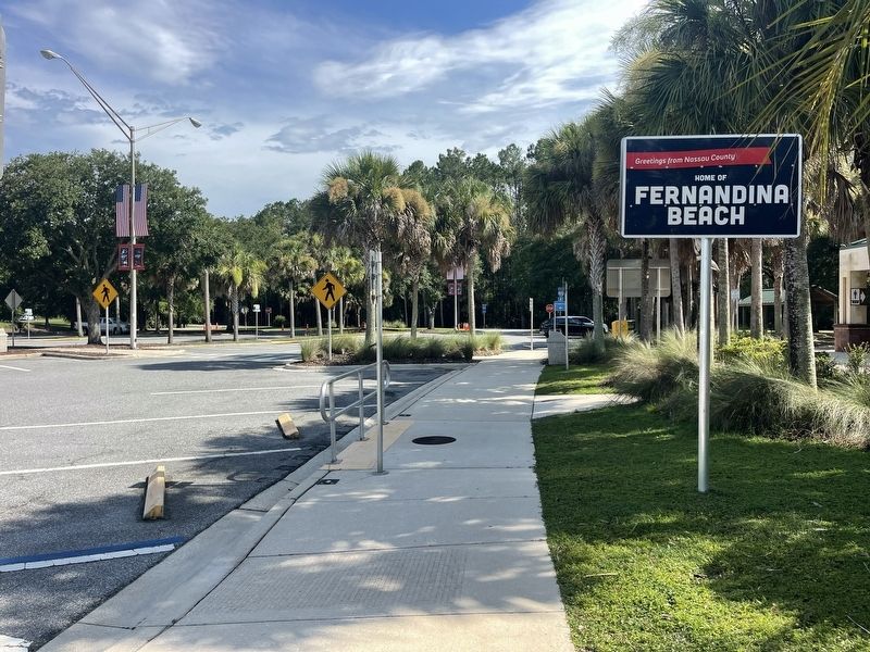 Home of Fernandina Beach Marker. Click for full size. Home of Fernandina Beach Marker image. Click for full size.
