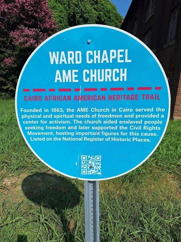 Ward Chapel AME Church Marker. Click for full size. Ward Chapel AME Church Marker image. Click for full size.