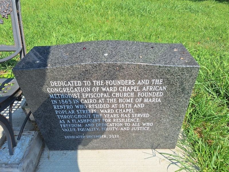 Ward Chapel African Methodist Episcopal Church Marker. Click for full size. Ward Chapel African Methodist Episcopal Church Marker image. Click for full size.
