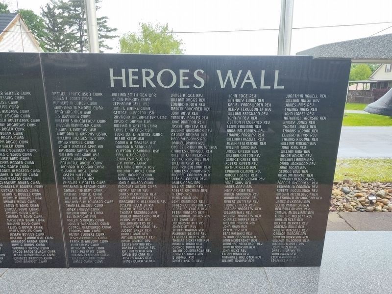 Heroes Wall Marker. Click for full size. Heroes Wall Marker image. Click for full size.