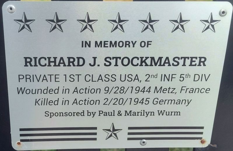 New Washington Veterans Memorial Park Marker image. Click for full size.