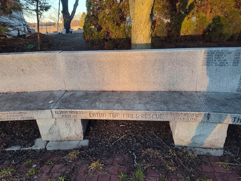Eaton Township Veterans Memorial. Click for full size. Eaton Township Veterans Memorial image. Click for full size.
