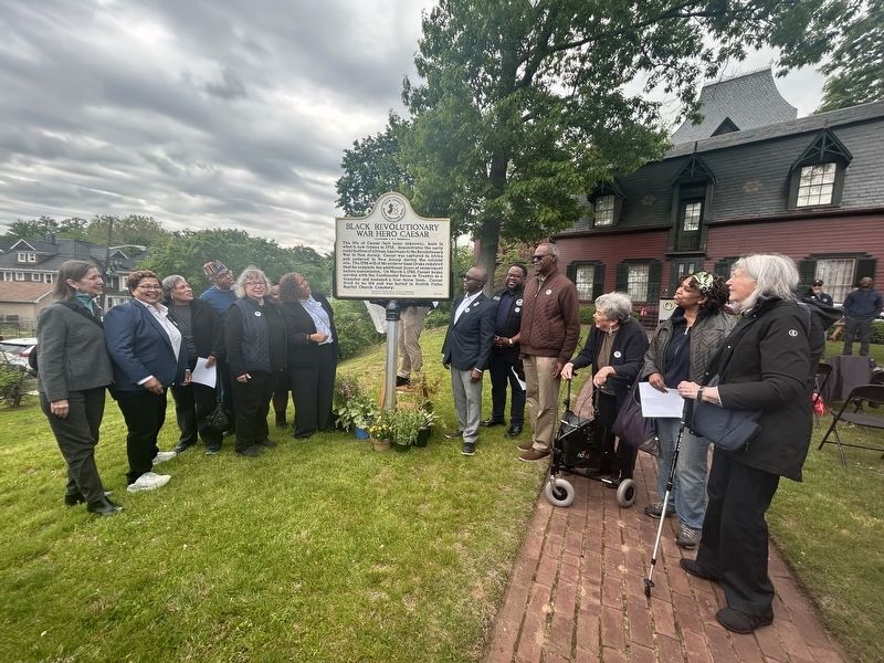 Black Revolutionary War Hero Caesar Marker <br> Unveiling Ceremony. Click for full size. Black Revolutionary War Hero Caesar Marker <br> Unveiling Ceremony image. Click for full size.