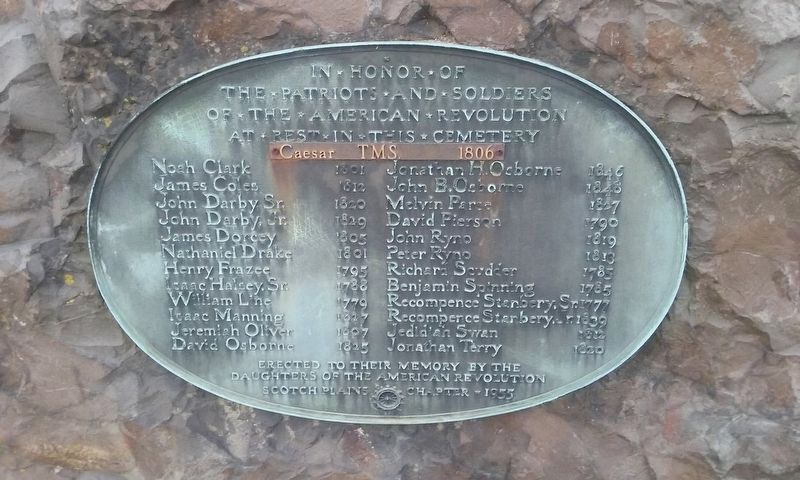 Daughters of the American Revolution Memorial Marker. Click for full size. Daughters of the American Revolution Memorial Marker image. Click for full size.