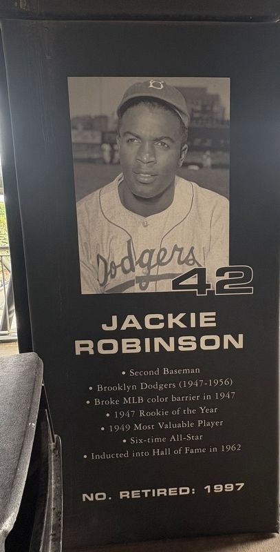 Jackie Robinson Marker image. Click for full size.