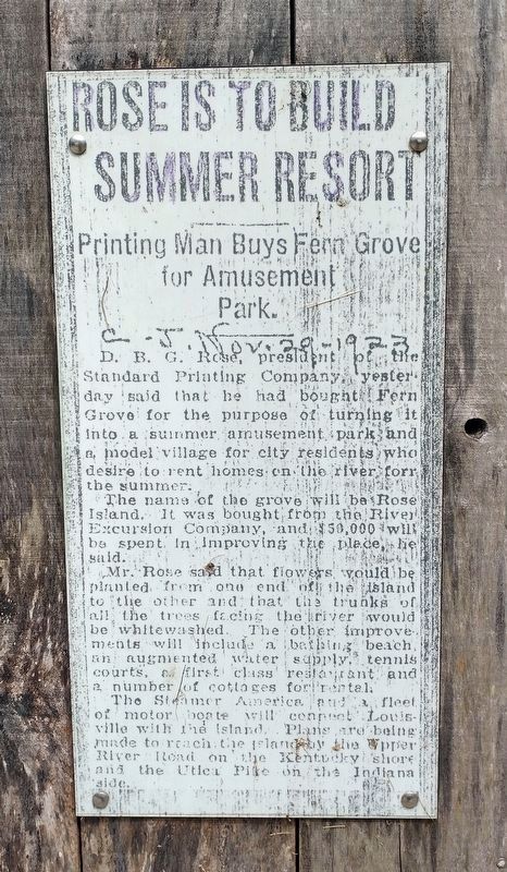 Rose is to Build Summer Resort. Click for full size. Rose is to Build Summer Resort image. Click for full size.