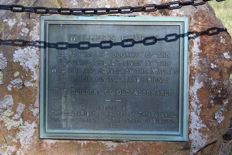 Walker's Church Marker. Click for full size. Walker's Church Marker image. Click for full size.