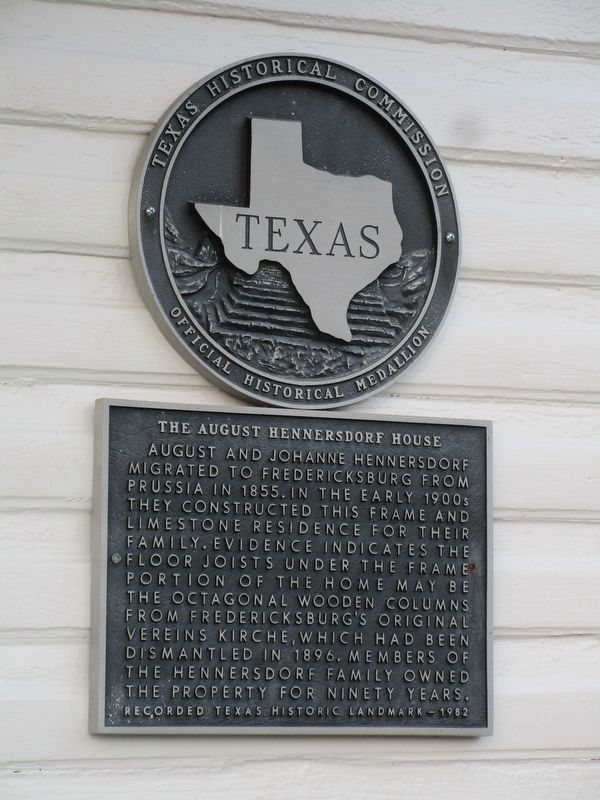 The August Hennersdorf House Marker image. Click for full size.