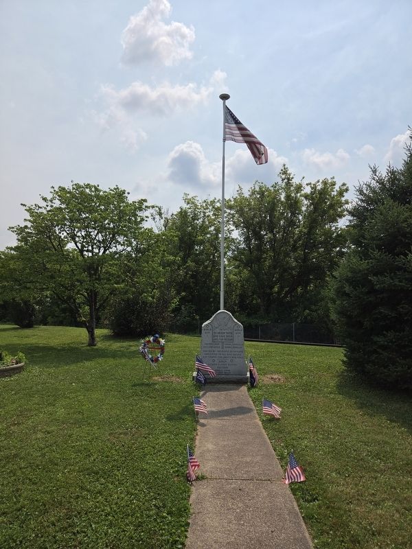 Full view Rayland Veterans Memorial. Click for full size. Full view Rayland Veterans Memorial image. Click for full size.