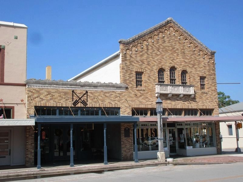 The Pampell Opera House and marker. Click for full size. The Pampell Opera House and marker image. Click for full size.