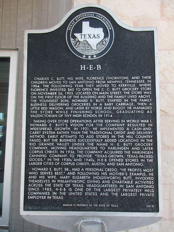 H-E-B Marker. Click for full size. H-E-B Marker image. Click for full size.