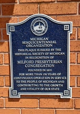 Milford Presbyterian Congregation Marker. Click for full size. Milford Presbyterian Congregation Marker image. Click for full size.