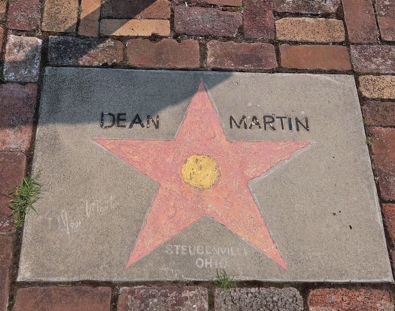 Dean Martin star near the marker on the walkway to the visitor center. Click for full size. Dean Martin star near the marker on the walkway to the visitor center image. Click for full size.