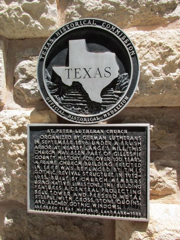 St. Peter Lutheran Church Marker image. Click for full size.