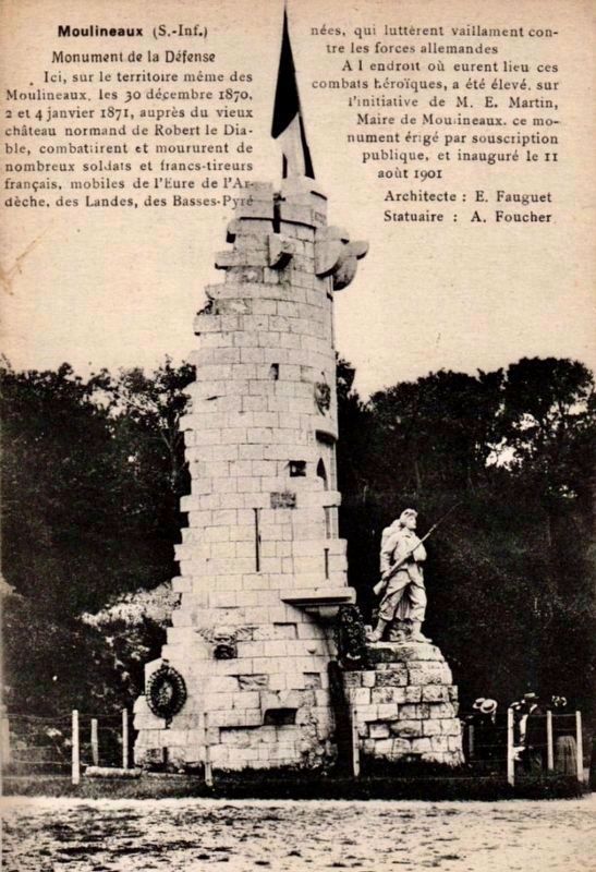 Moulineaux Memorial. Click for full size. Moulineaux Memorial image. Click for full size.