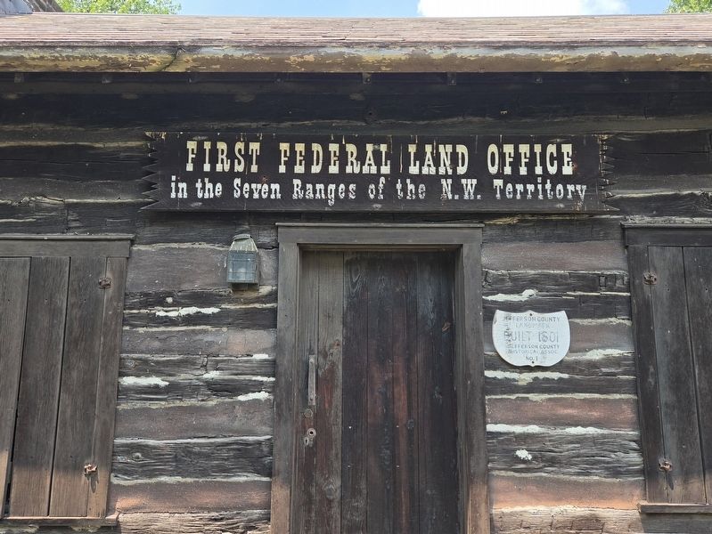 First Federal Land Office Marker image. Click for full size.