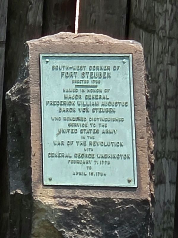 South-West Corner of Fort Steuben Marker image. Click for full size.