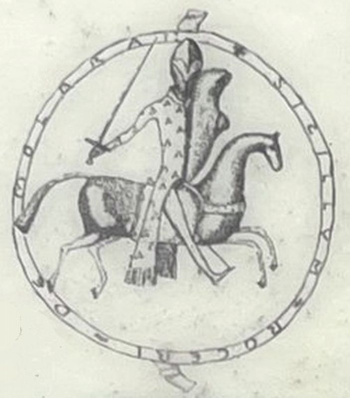 Seal of Roger de Mowbray. Click for full size. Seal of Roger de Mowbray image. Click for full size.