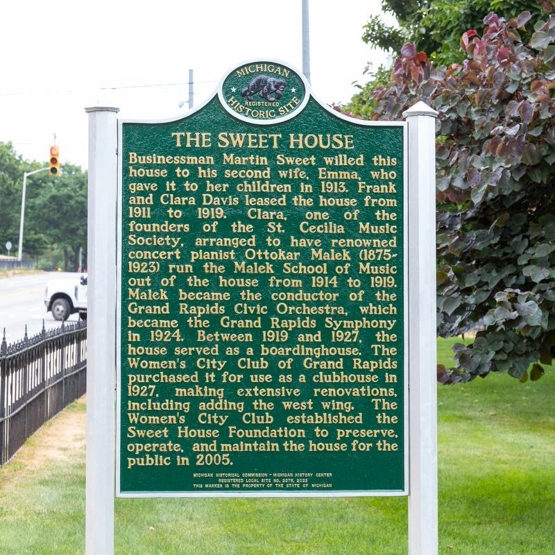 The Sweet House side of marker. Click for full size. The Sweet House side of marker image. Click for full size.