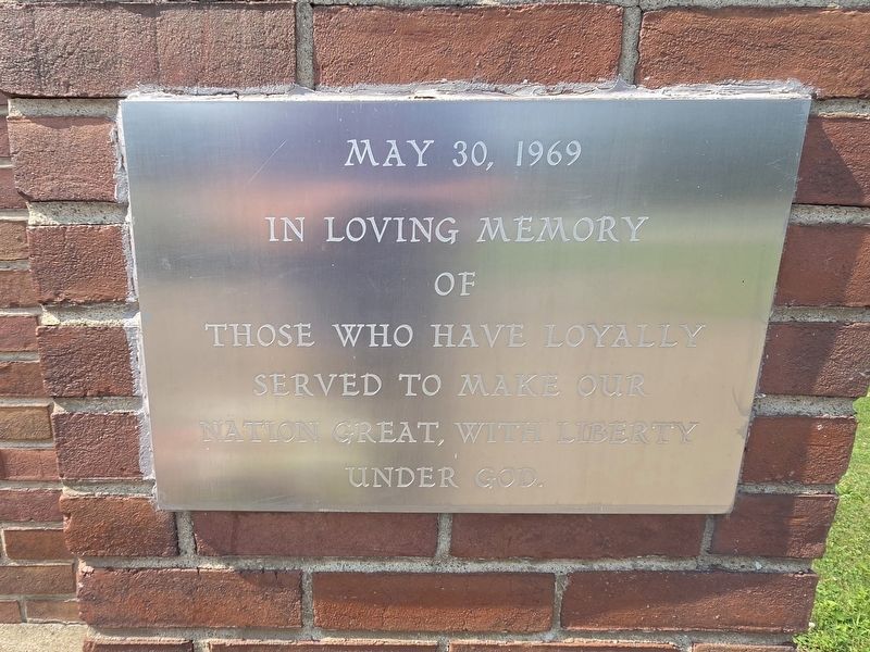 Veterans Memorial Marker. Click for full size. Veterans Memorial Marker image. Click for full size.