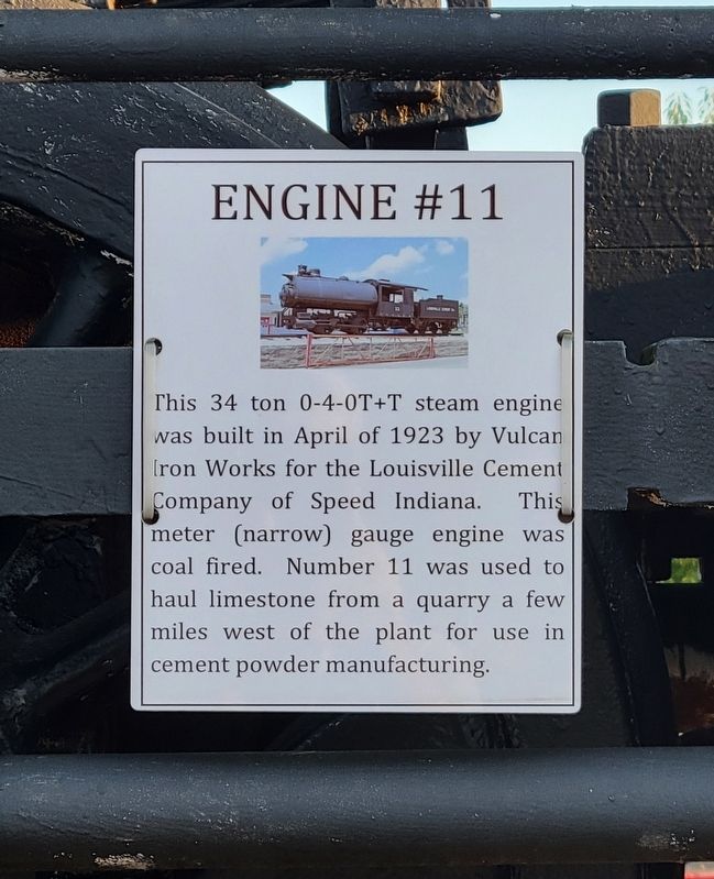Engine #11 Marker. Click for full size. Engine #11 Marker image. Click for full size.