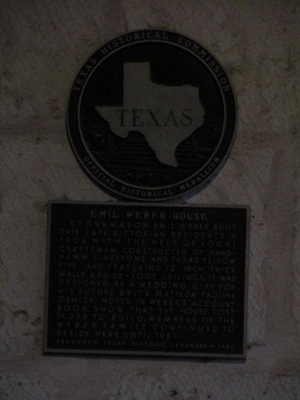 Emil Weber House Marker. Click for full size. Emil Weber House Marker image. Click for full size.